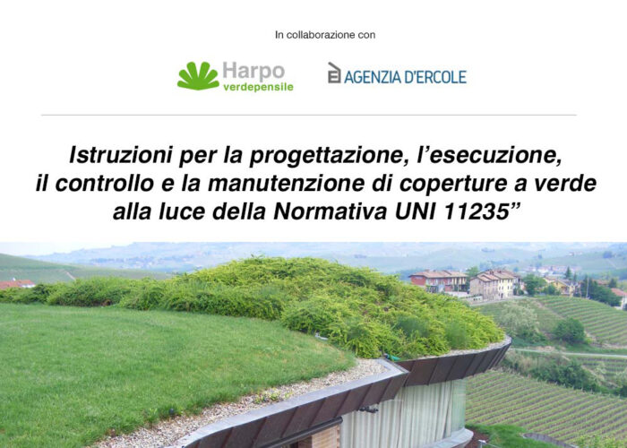 CONVEGNO: coperture a verde a norma UNI 11235