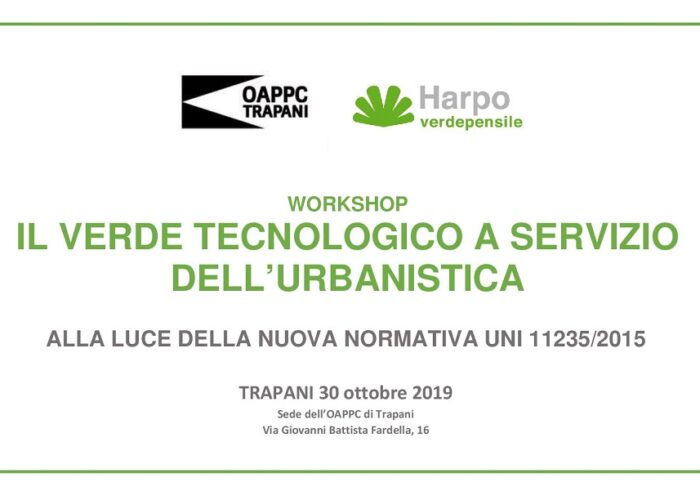 WORKSHOP  Verde Pensile  –  Trapani 30 ottobre 2019