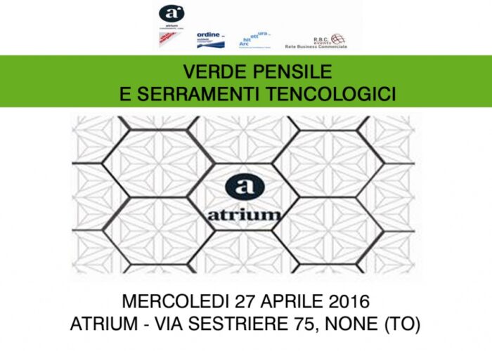 CONVEGNO: exterior design. verde pensile e serramenti tecnologici