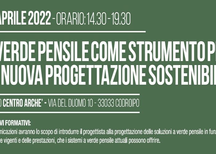 Il verde pensile per la progettazione sostenibile